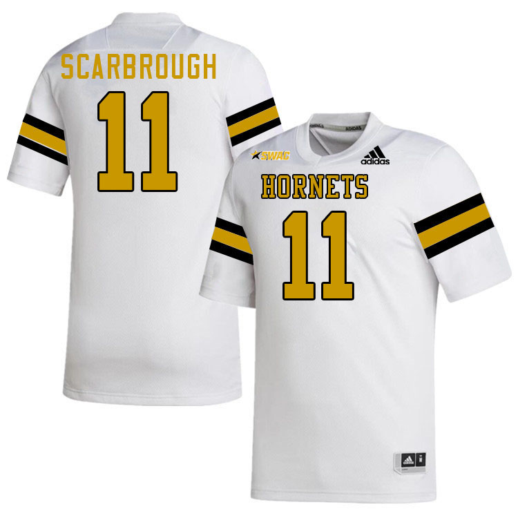 Alabama State Hornets #11 Amon Scarbrough College Football Jerseys Stitched Sale-White